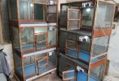 3 Portion Wooden Pinjra Cage Brooder by M.A Birds