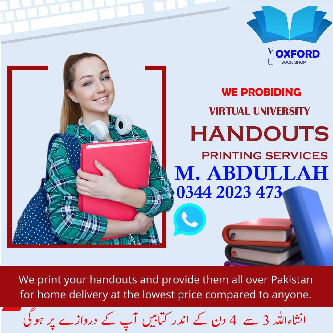 Vu oxford Handouts shop by Abdullah Freelancer