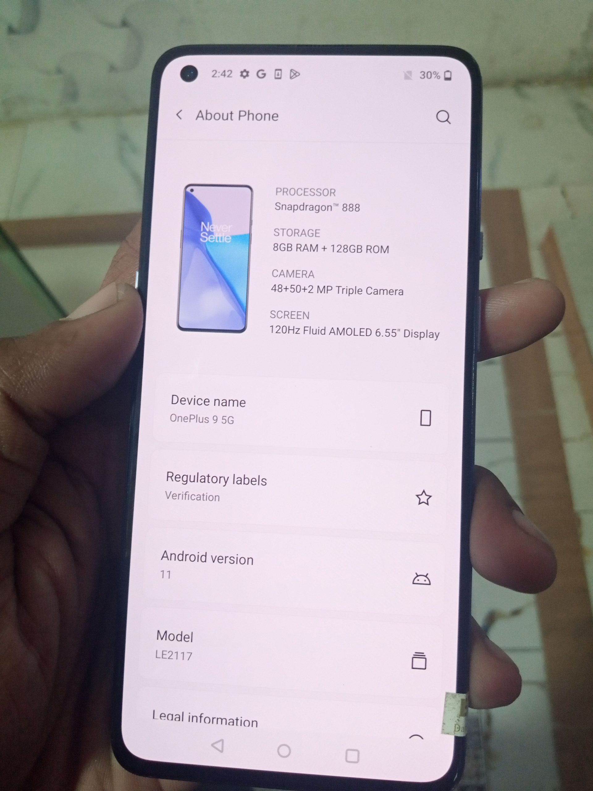 One plus 9 5g 8/128 patch approved 10/10 condition only mobile ha spec by Sheraz Ahmad