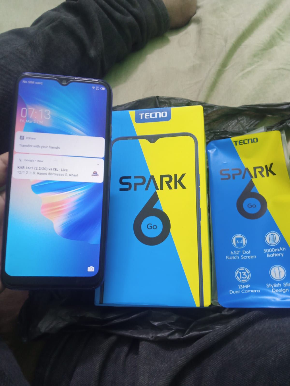 Tacno spark 6 go 4 RAM 64 GB by waheed ahmed