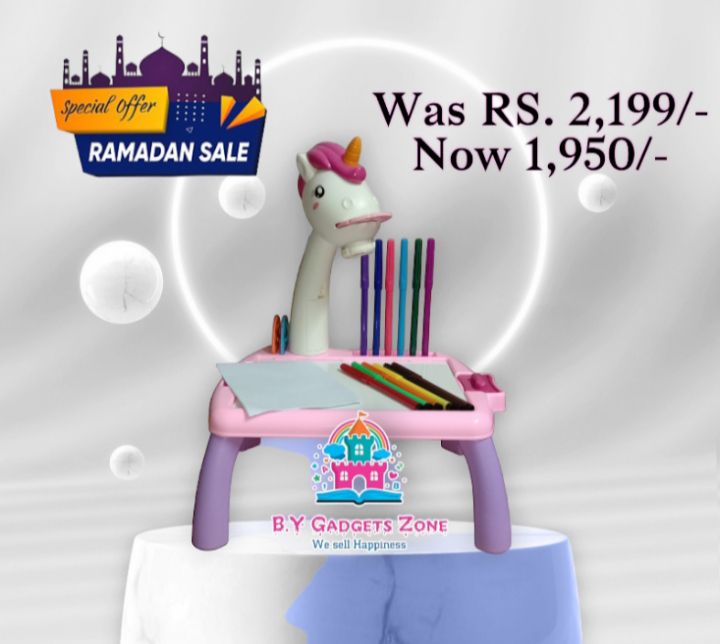 Projection Painting Table by Babar Yaqoob