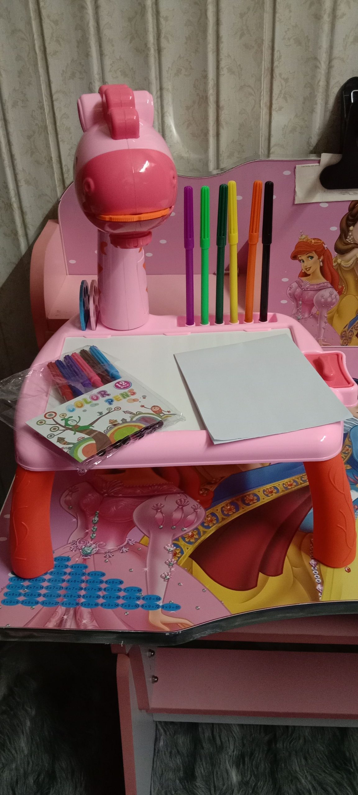 Giraffe Projection Painting Table by Babar Yaqoob