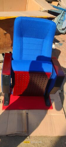 blue iac 018 Puch back tip up theater chairs Blue by Arshad Mehmood