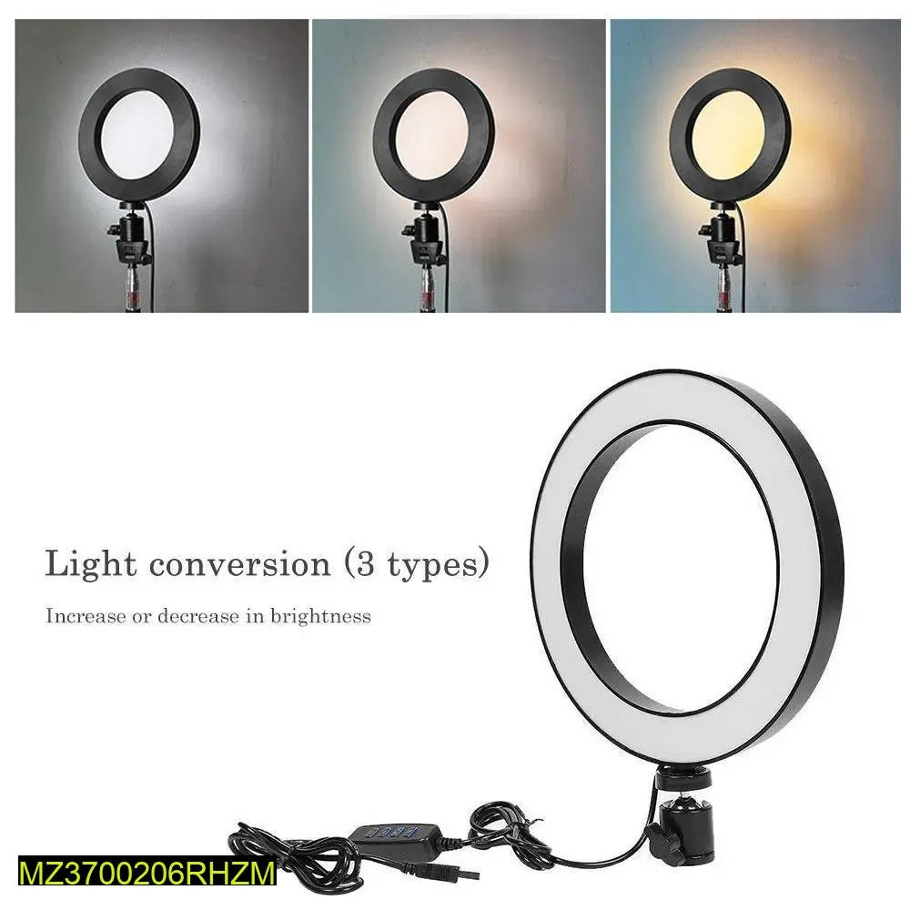 16 cm selfie ring light with 7 feet tripod stand by Muhammad Arbab