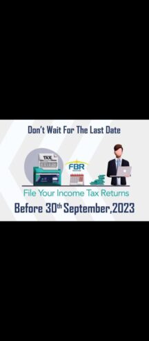 Tax Return Filling by Tallha Siddiqui