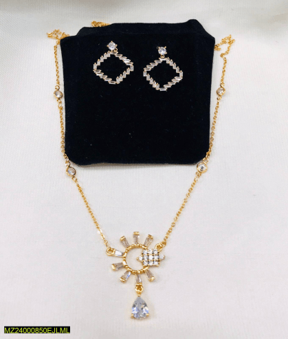 Beautiful gold plated articial necklace set by Noshad Hari