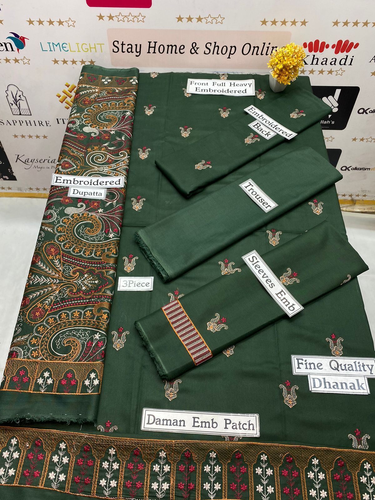 *Brand: Bareeze 898* *Category:* 3 piece *Fabric:* Best Quality A+ Dha by Mohammad Kamran