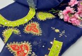 Women’s unstitch suits organza by Naseem Malik