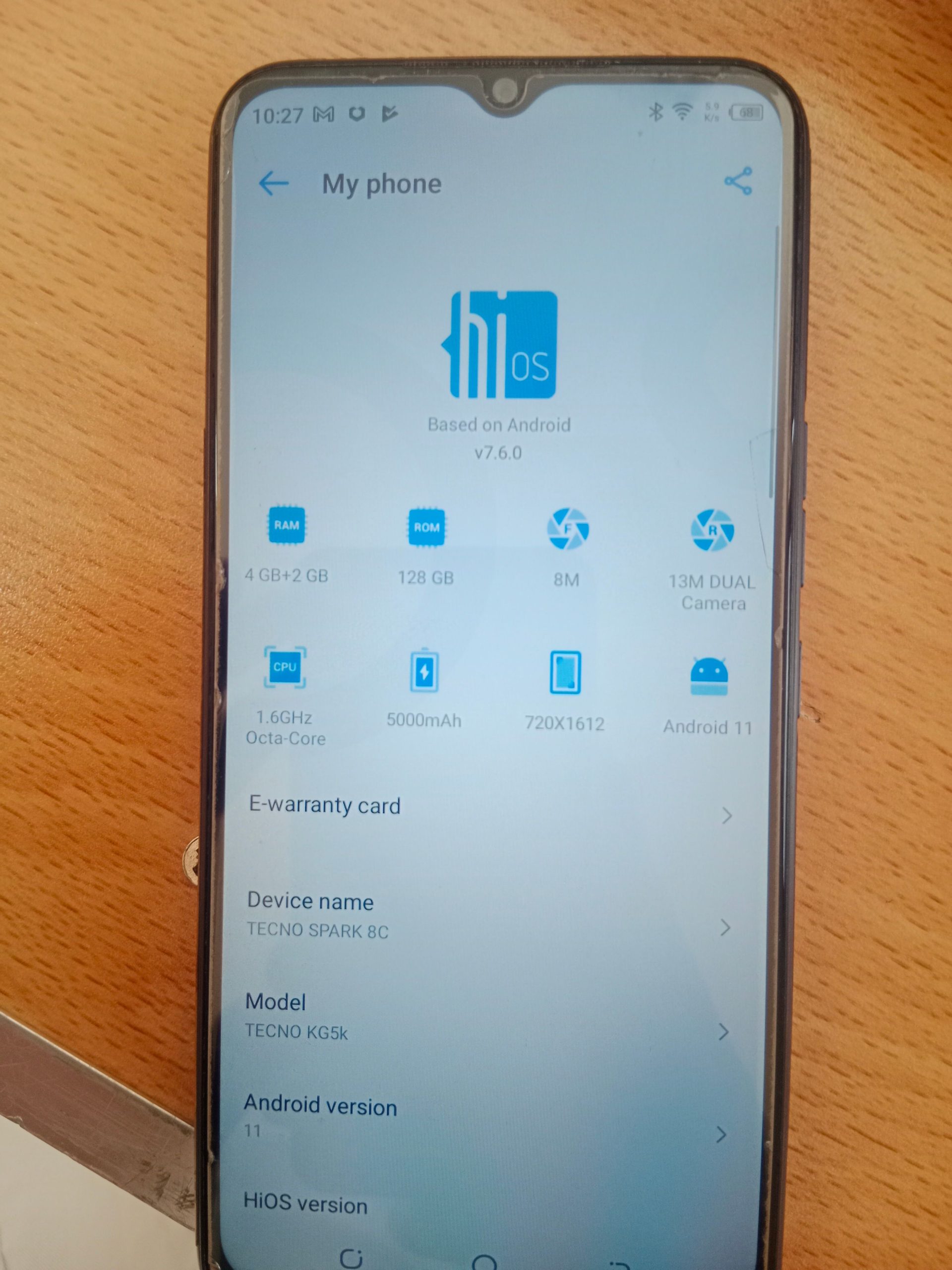 Tecno spark 8c by Muzaffar Rasheed