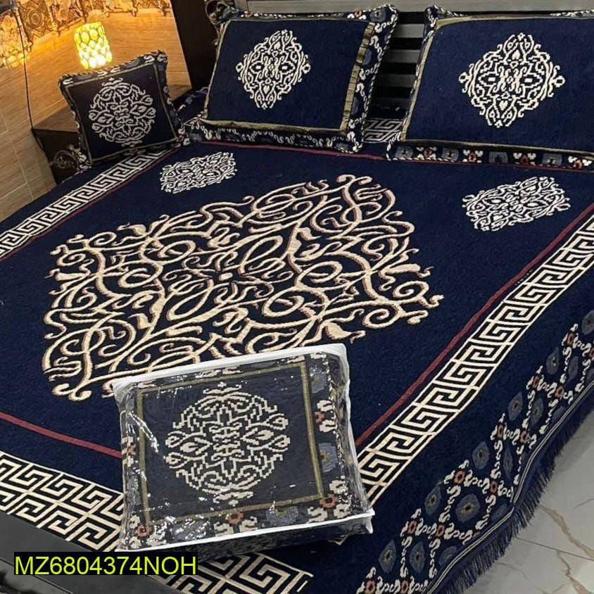 Velvet Bed sheet set by Naseem Malik