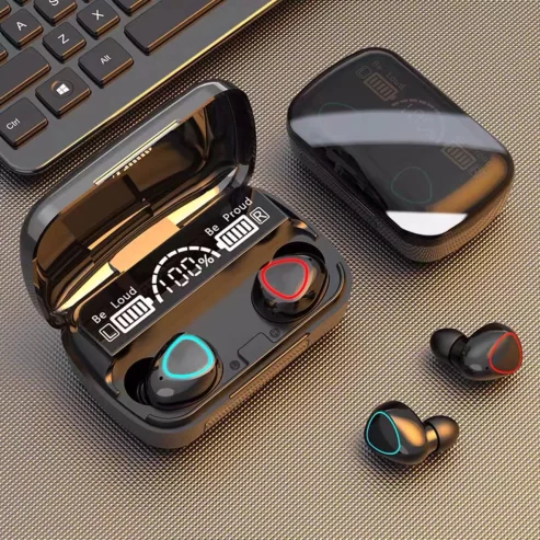 TWS M10 Earbuds Bluetooth 5.1 Earphones 3500mAh Charging Box Wireless by Ramiz Khan