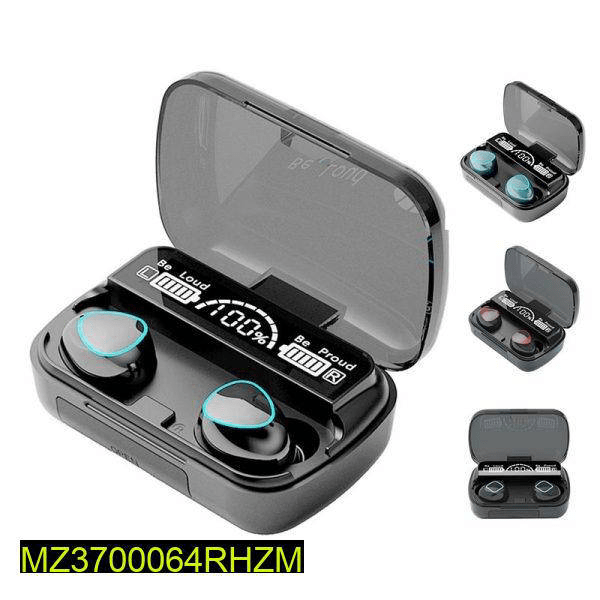 M10 Wireless Earbuds with Gaming Mode and Dual Bat by Burhan Latif