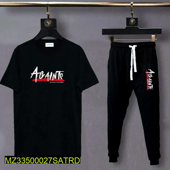 Men cotton printed suit by Hassan khan