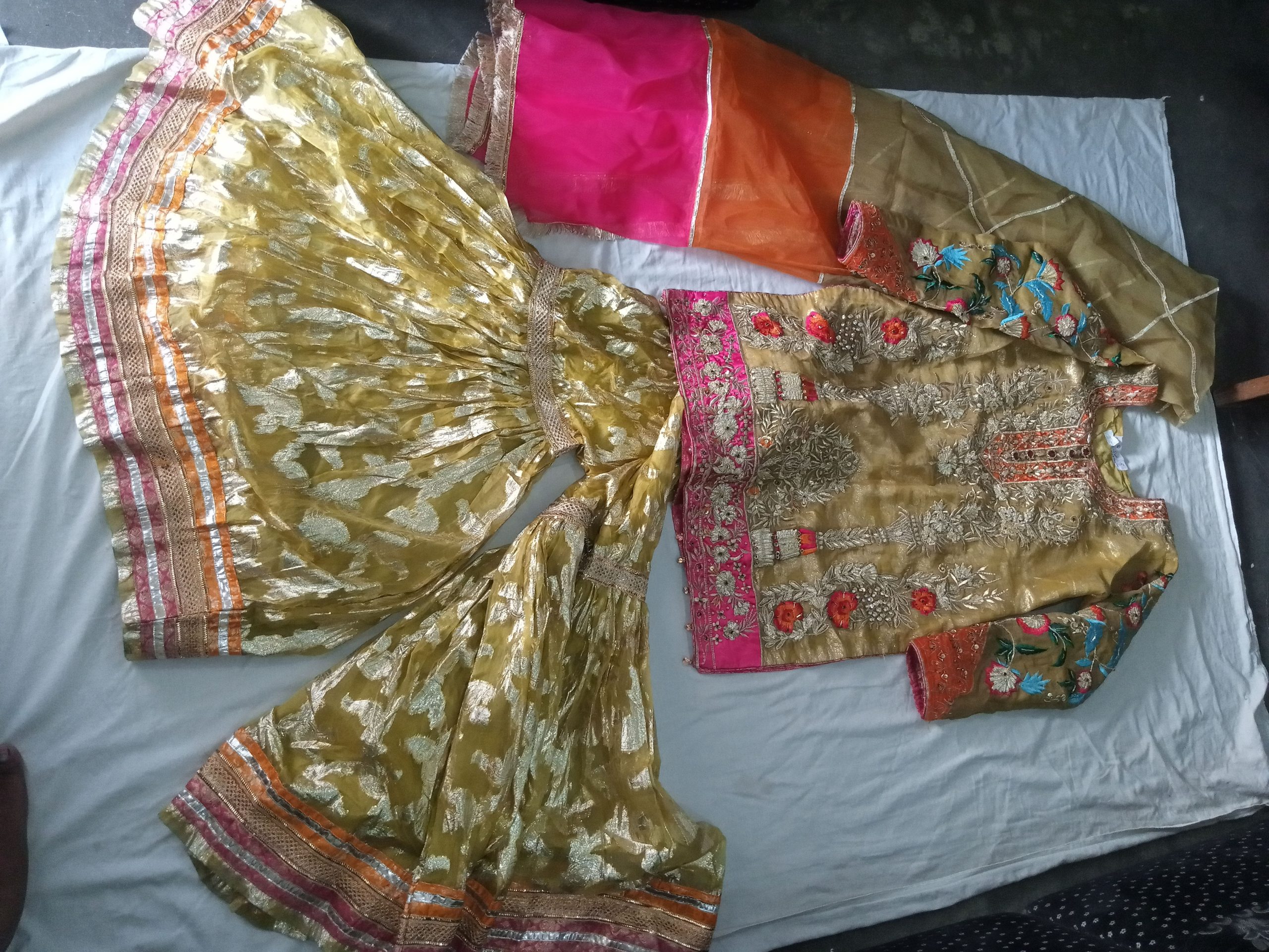 New Party wear adult large size ghara suit of A.G Fashion Boutique Tar by Adnan Asghar