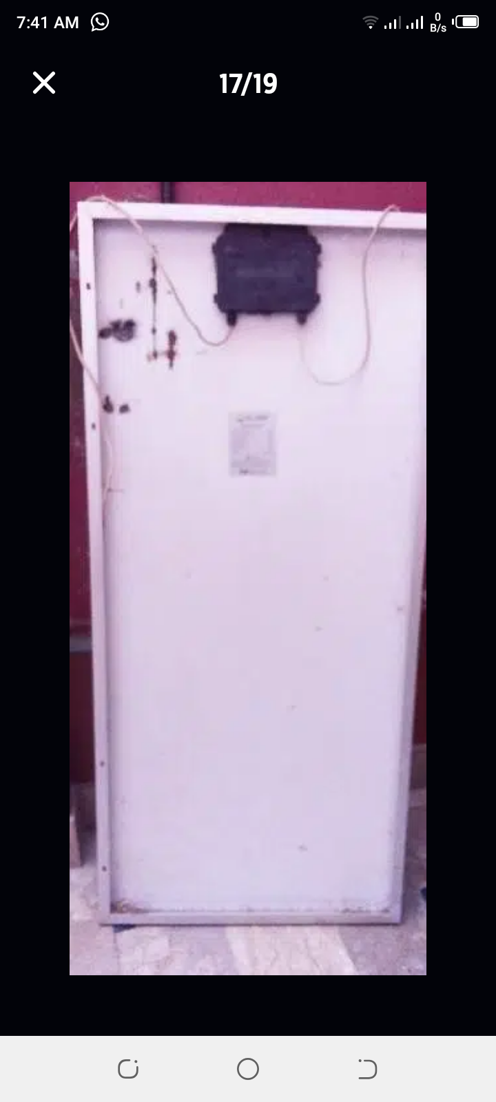 Cell Germany kii 170 Watt 8 amp walli solar plate 01 pace urgent sell by Waris Memon