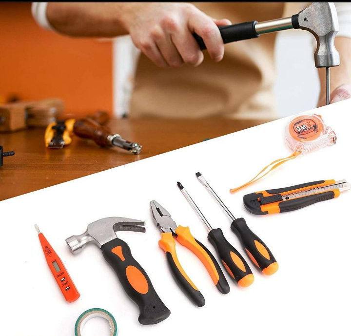 9 Pcs Home Repairing Tool Set Kit by Ashiq ullah