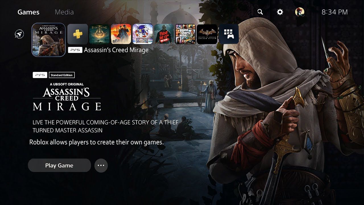 Assassins Creed Mirage Ps4 Ps5 by Spider Guy