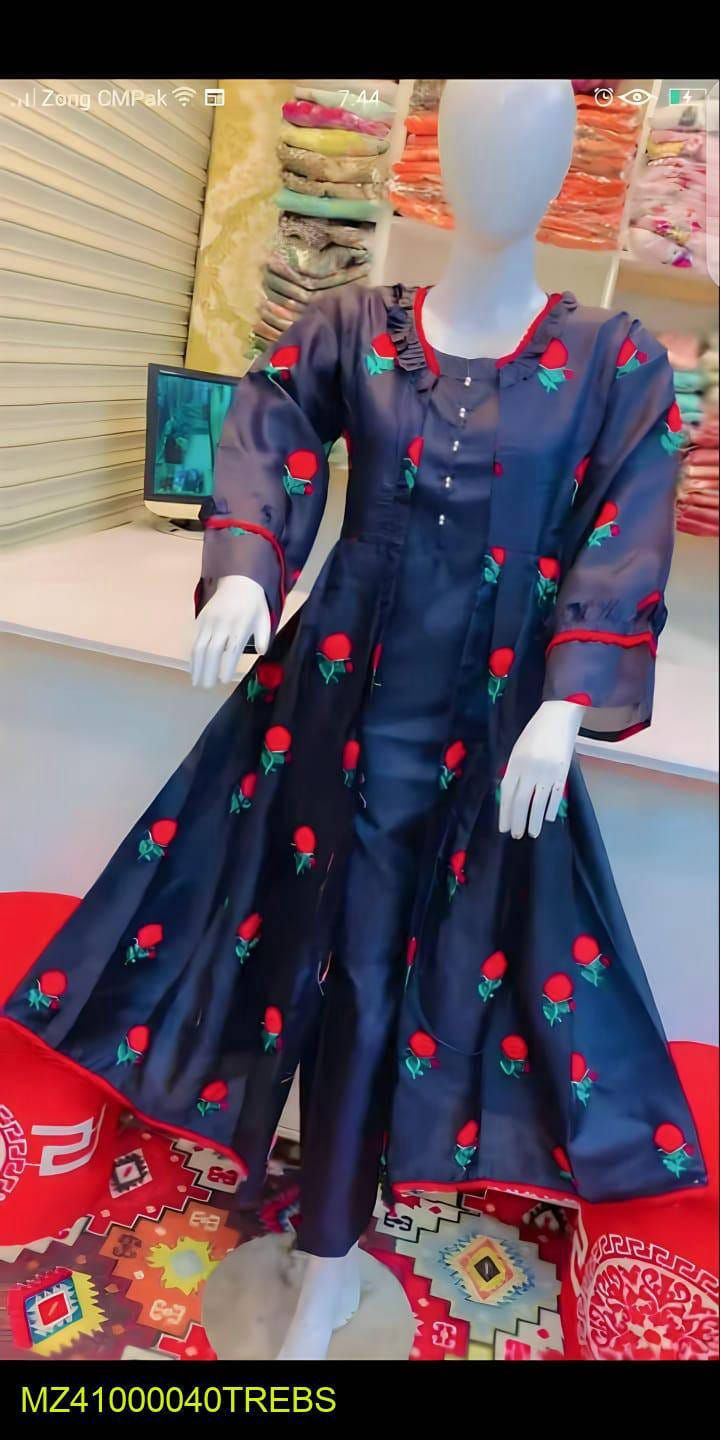 Shamoz silk suit by Naseem Malik