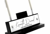 Front desk name plate with card holder and pen holder by Sadaat Accessories