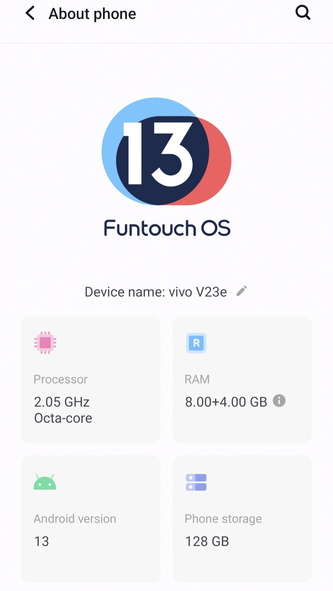 Vivo v23e excellent condition is available by Chishti Associates