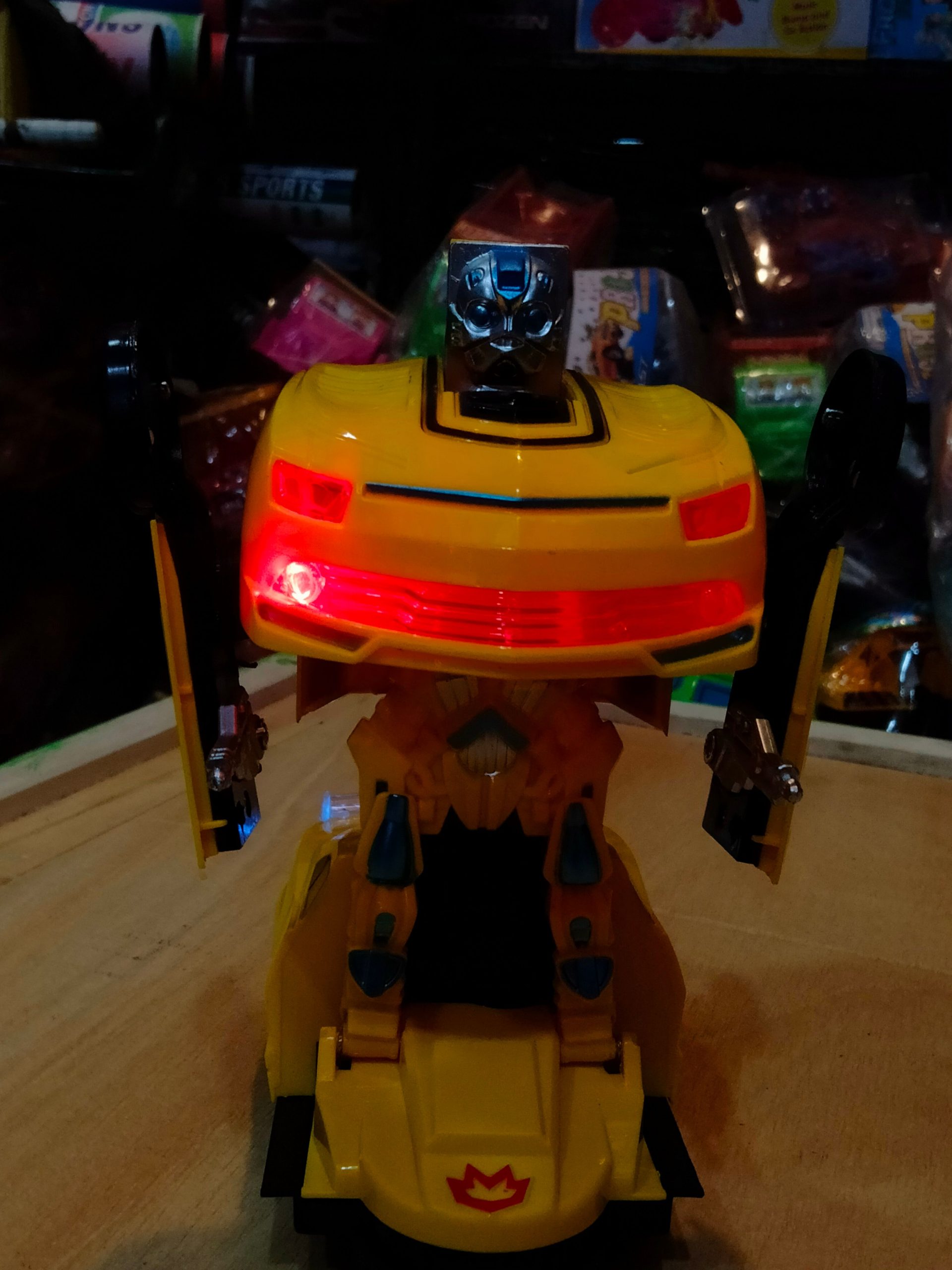 Robot Deformation Car with Rechargeable Battery with music by Sadaat Accessories