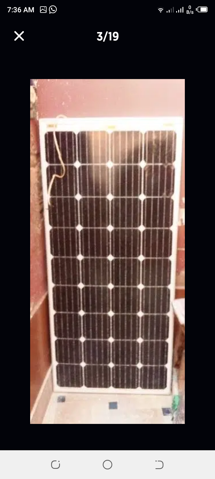 Cell Germany kii 170 Watt 8 amp walli solar plate 01 pace urgent sell by Waris Memon