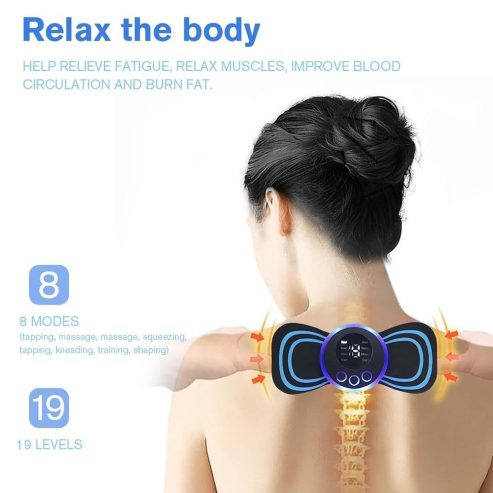 EMS Butterfly Neck Massager Rechargeable and Portable Massage all musc by Muhammad Usman Shaikh
