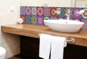 Self Adhesive Tile Stickers For Home Decor pack of 24 by TAHA ANSARI