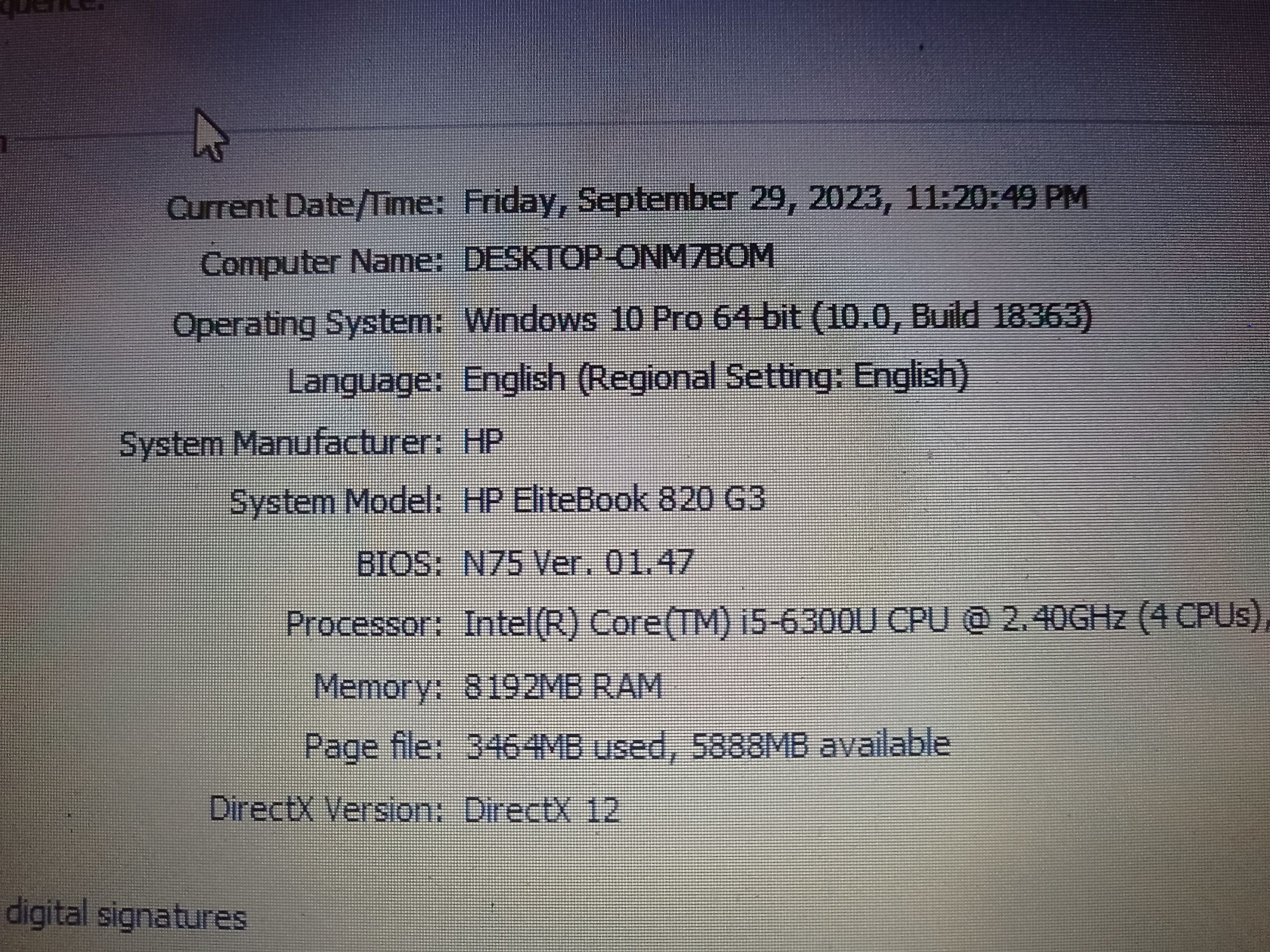 HP laptop for sale 6th generation 8 256 by Fajar Fahad