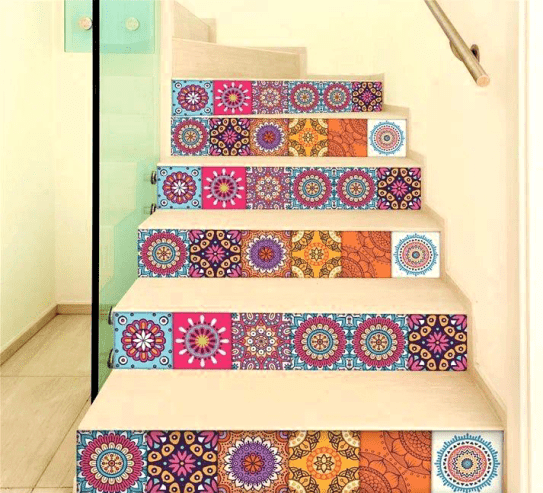 Self Adhesive Tile Stickers For Home Decor pack of 24 by TAHA ANSARI