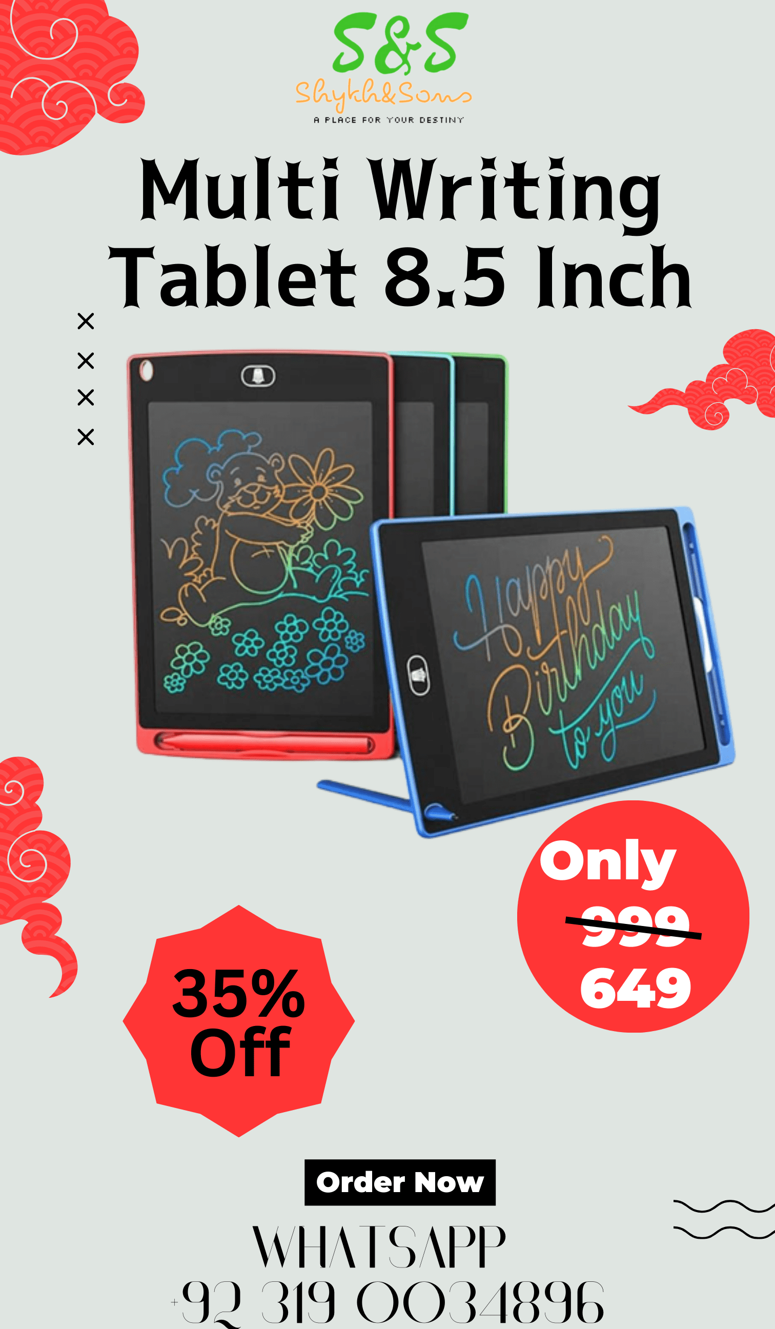 Multi Writing Tablet 8.5 Inch by Mohammmad Faaiz