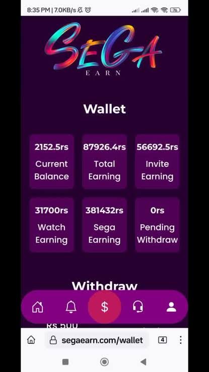 SegaEarn daily Earn 3000 to 5000 by AYESHA SADIQA