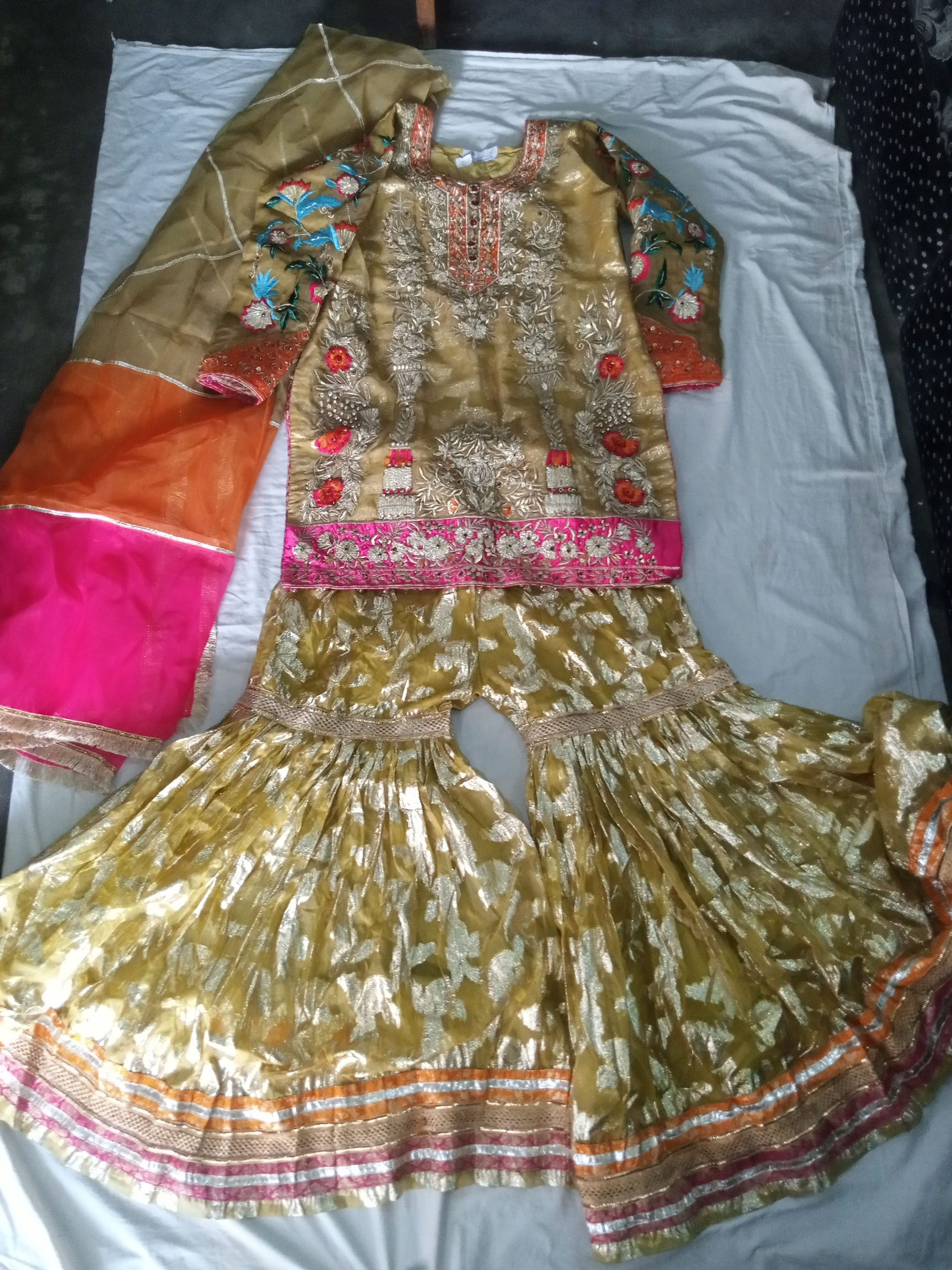 New Party wear adult large size ghara suit of A.G Fashion Boutique Tar by Adnan Asghar