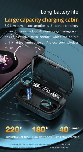 M10 Wireless Bluetooth Earbuds & Headphones V5.1 Bluetooth Earphones T by Kashif Khan