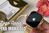 GT 9 ULTRA Golden Smart watch with apple logo startup and always on 24 by Abdullah Tahir