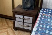 Wooden bed with mattress 3door cuburt 2side table by Hamdani Vlogs