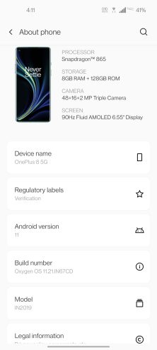 One plus 8 5g Variant Single sim PUBG 90 FPS supported by Azan Saeed