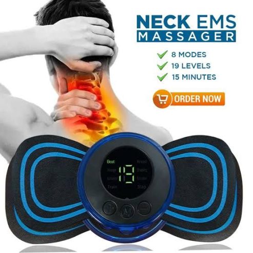 EMS Butterfly Neck Massager Rechargeable and Portable Massage all musc by Muhammad Usman Shaikh