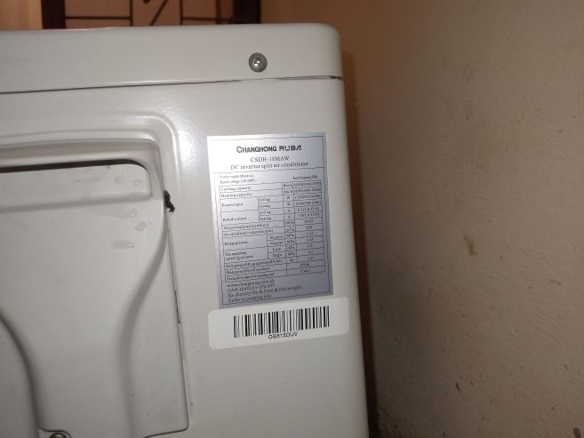 CHANGHONG RUBA DC INVERTER 1.5TON by Haris khan Khan