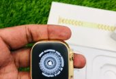 GT 9 ULTRA Golden Smart watch with apple logo startup and always on 24 by Abdullah Tahir