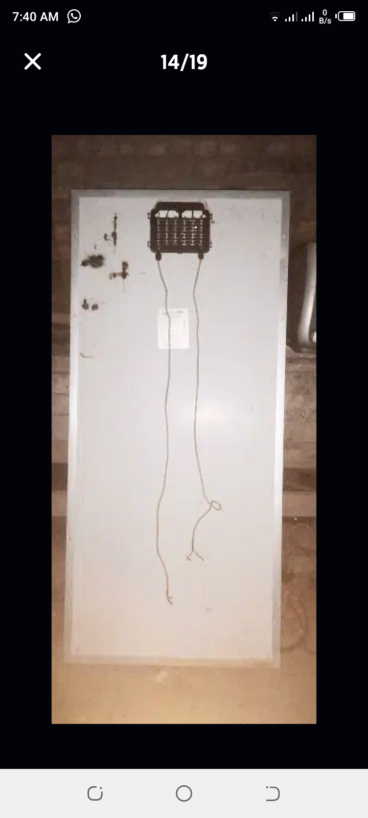 Cell Germany kii 170 Watt 8 amp walli solar plate 01 pace urgent sell by Waris Memon