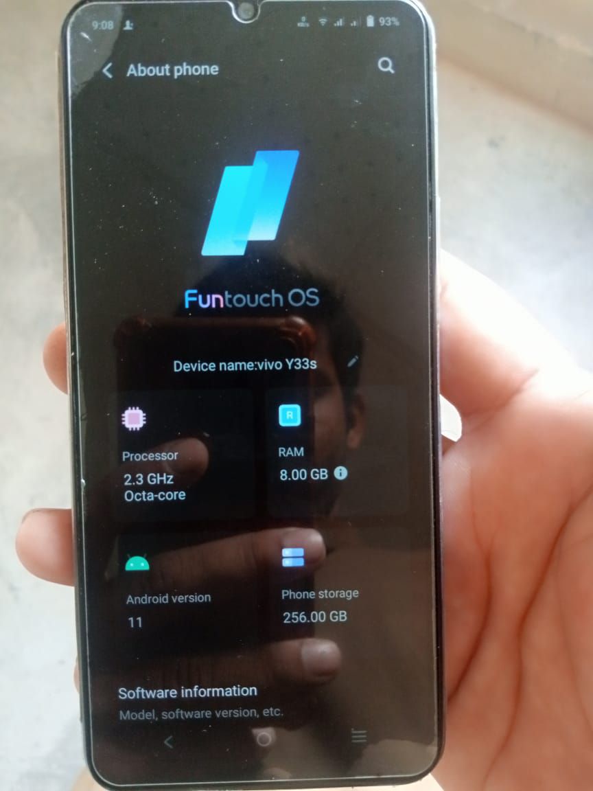 Vivo y33s 8gb 256gb PTA patch approved life time by Rafhan Mayo