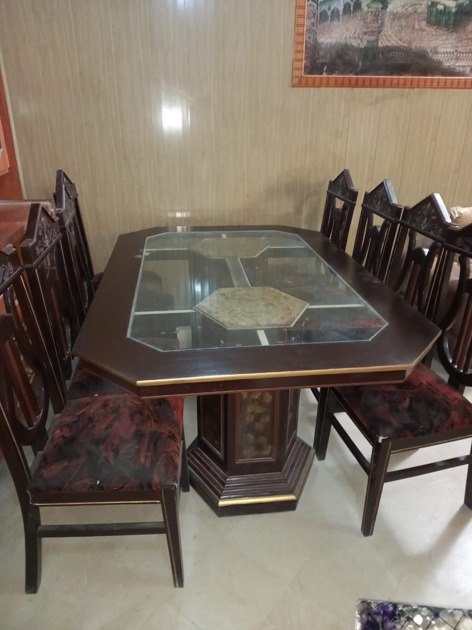 Dining Table with 8 Chairs for sale۔ by Mohammad Ali