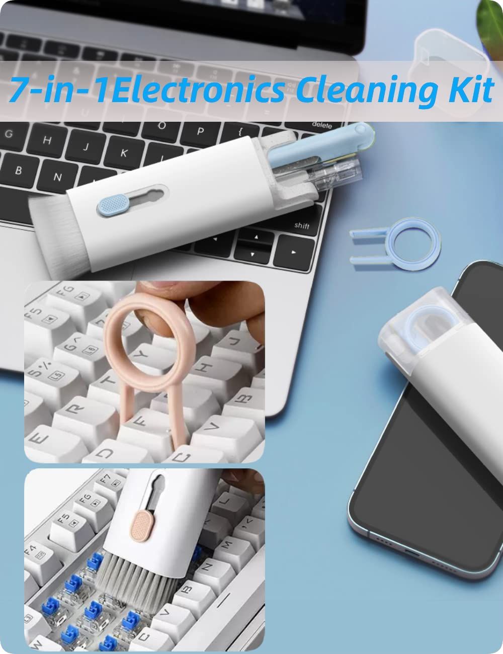 7-in-1 Computer Keyboard Cleaning Brush Toolkit by Muhammad Usman Shaikh