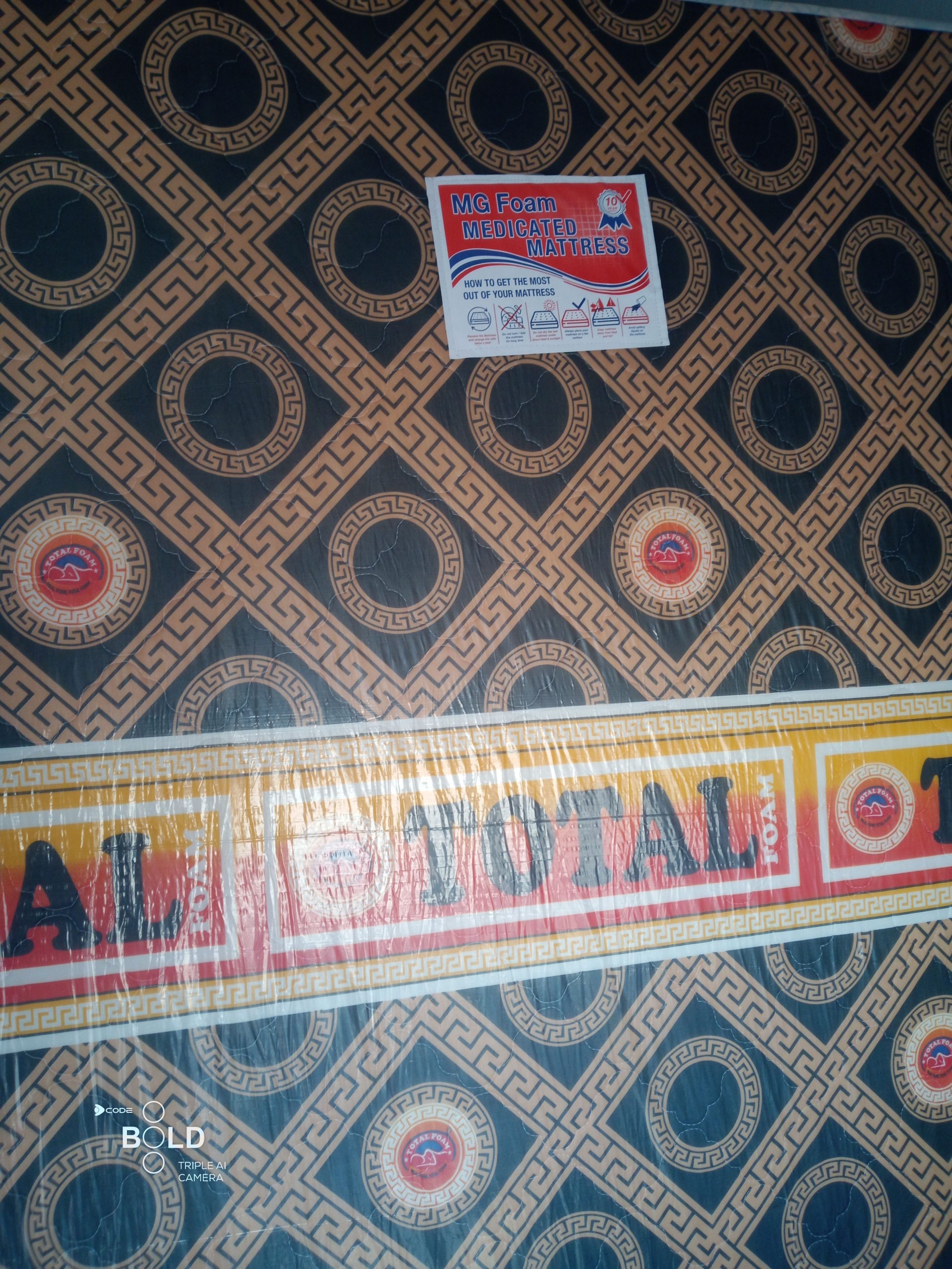 Medicated hard mattress by Hussnain Foam center