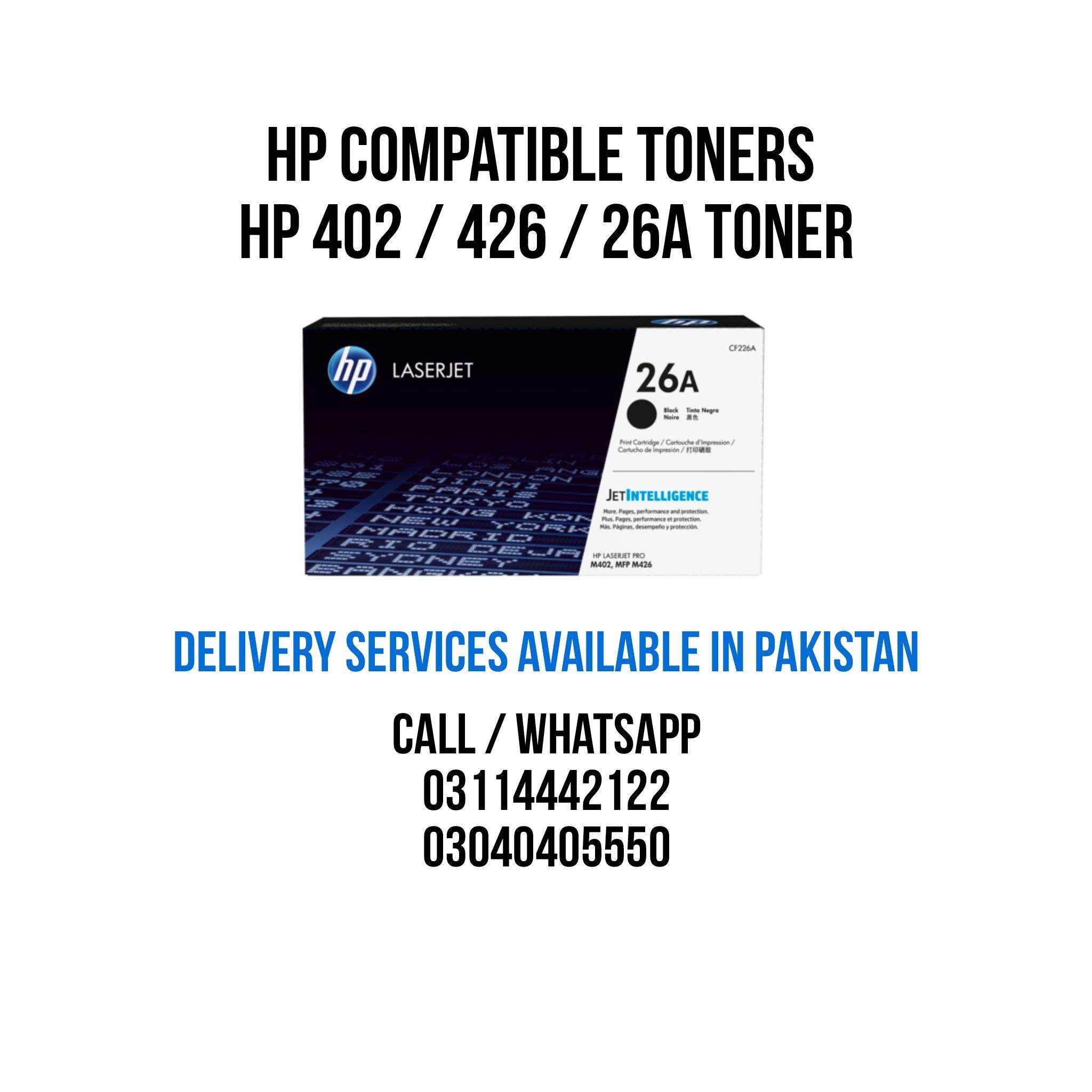 Hp LaserJet Printer Toners Compatible and Original Available by Malik Aamir Raza Khokhar