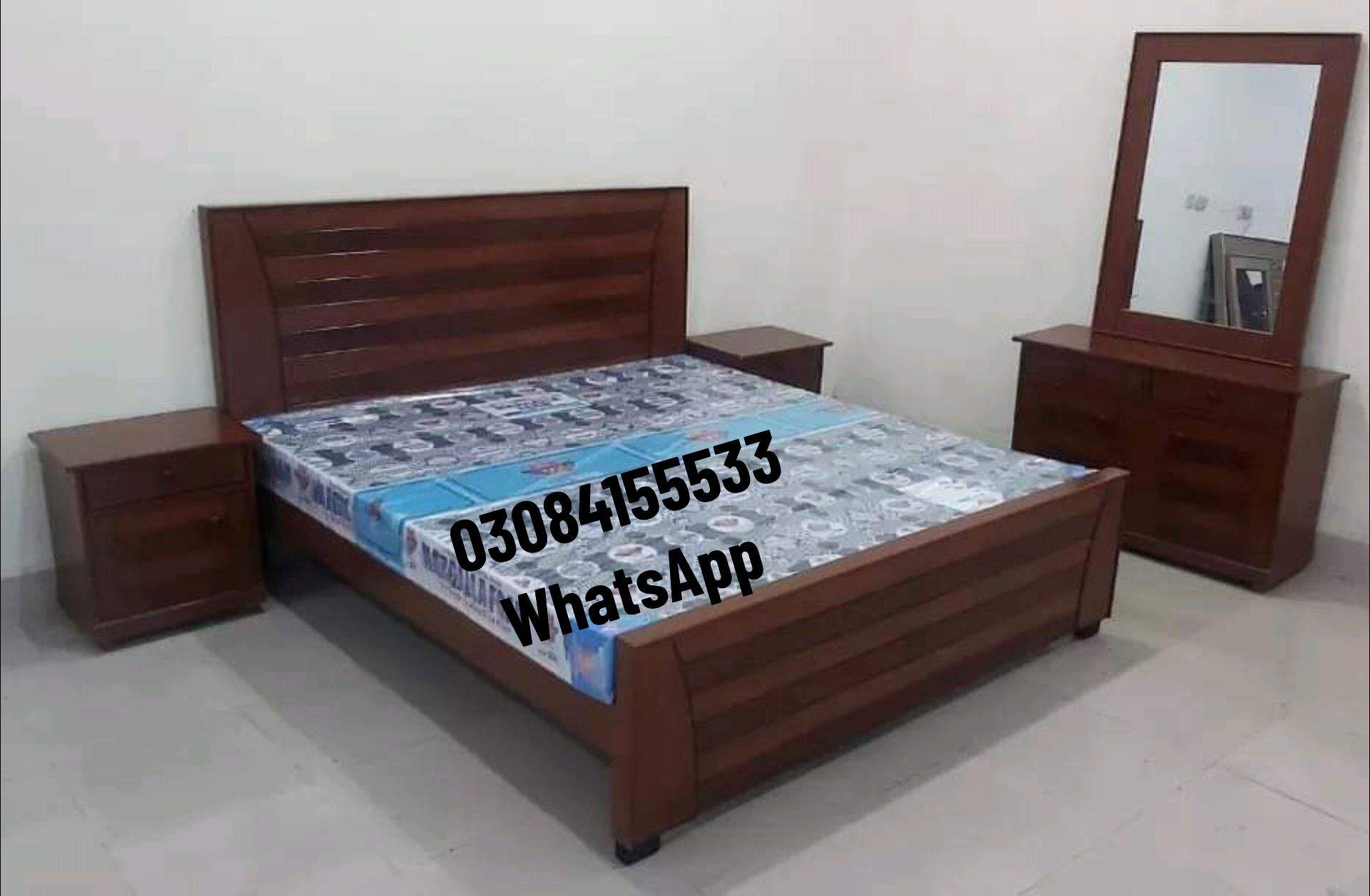 Double Bed Wooden Sale New by Zeshan Wood Furniture
