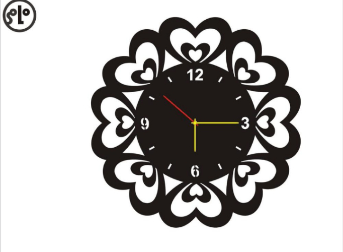 MDF Wood Wall Clock by Ahad Jain
