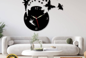 Beautiful drops design MDF Wall Clock by Muzammil Tahir
