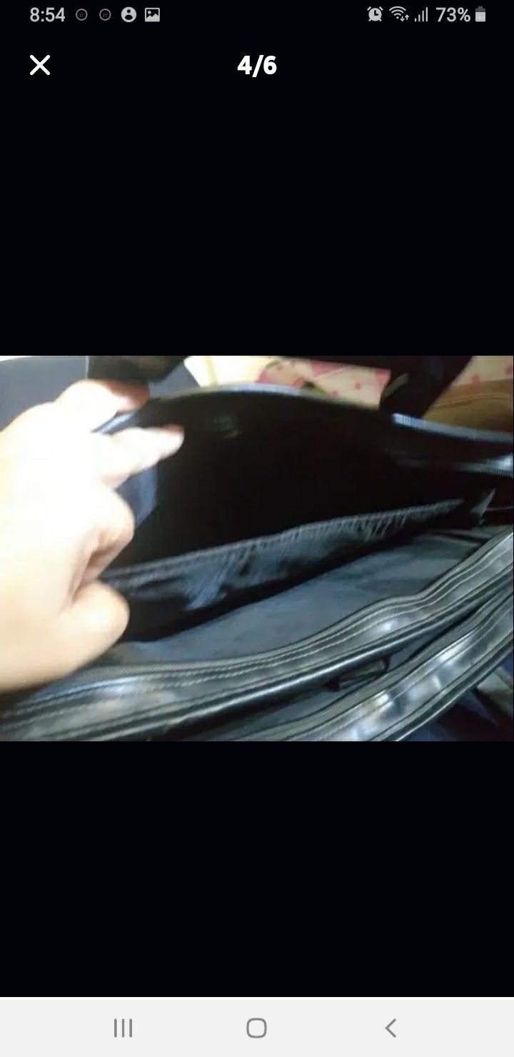 Leather Laptop Bag by ayesha kamran